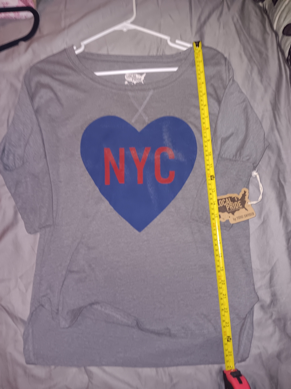 Todd Snyder Distressed Gray Pullover with NYC Accent